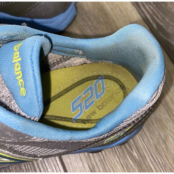 New Balance 520 TRAIL Women’s US Size 8 Running Sneaker Shoes WE520SB1 Gray Blue - Picture 10 of 11
